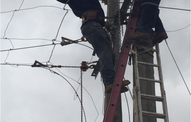 33KV POWERLINE INSTALLATION COMPLETE WITH CABLE GUARD