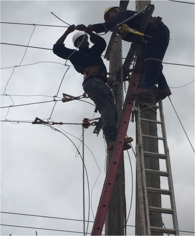 33KV POWERLINE INSTALLATION COMPLETE WITH CABLE GUARD